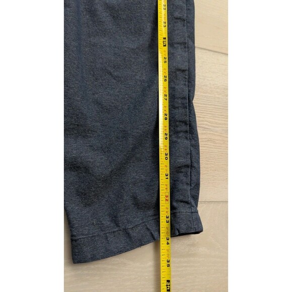 Lululemon ABC Pant Mens 34x26 Slim Tech Canvas Heathered Deep Navy Blue M5609S - Picture 8 of 9